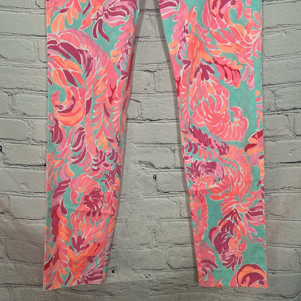 Lilly Pulitzer Straight Leg Pants Size 6 Excellent Condition - Picture 4 of 10